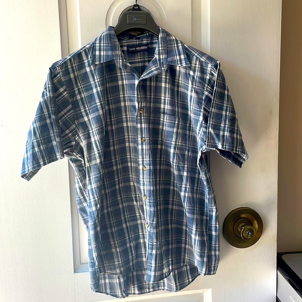Mens Van Heiden short sleeve shirt Large